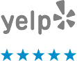 Five blue stars in a row