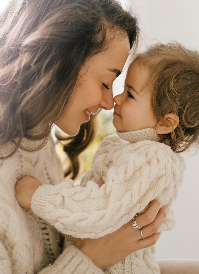 Mother and child sharing a loving moment.
